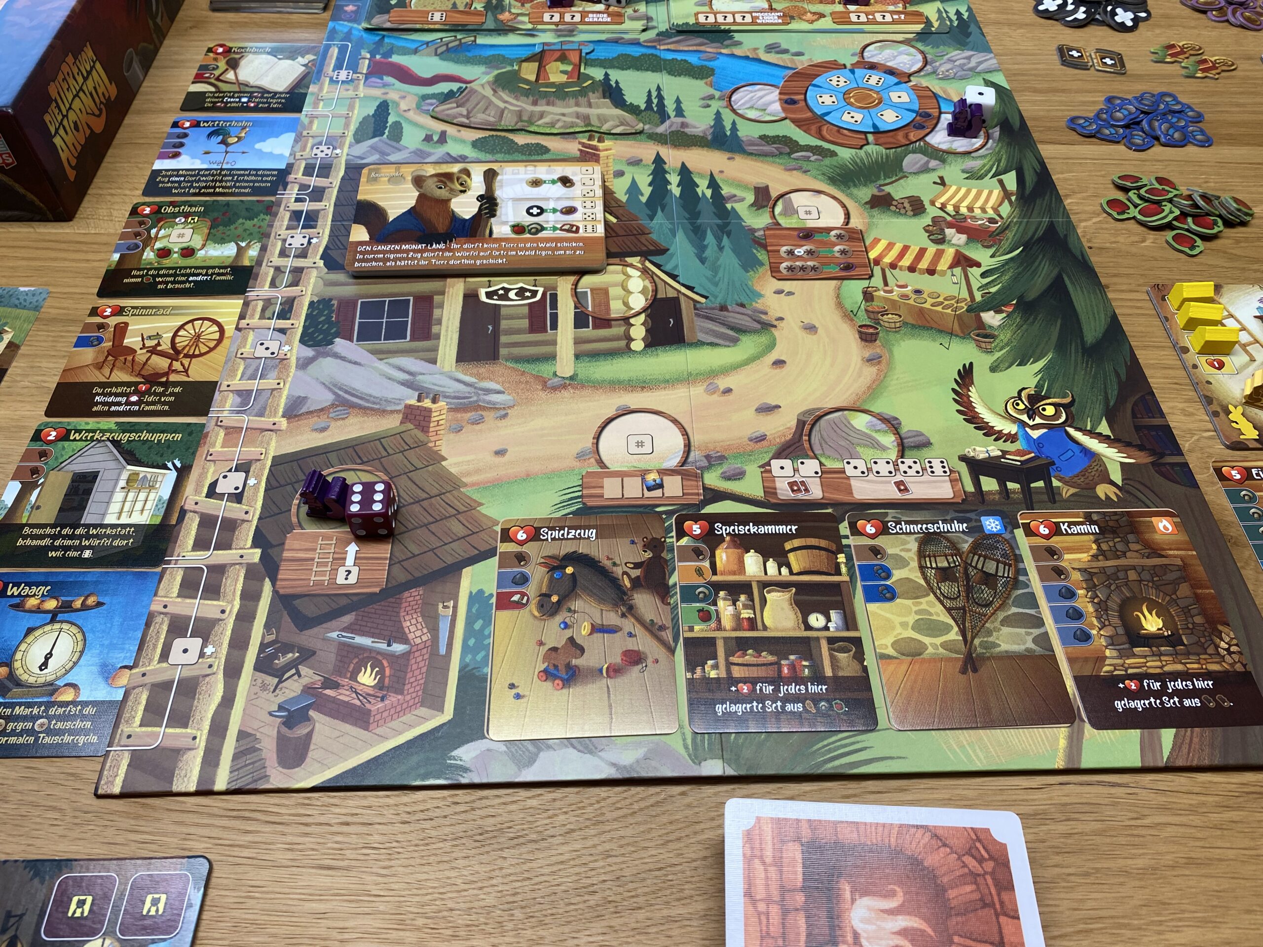 Spielplan Die Tiere vom Ahorntal