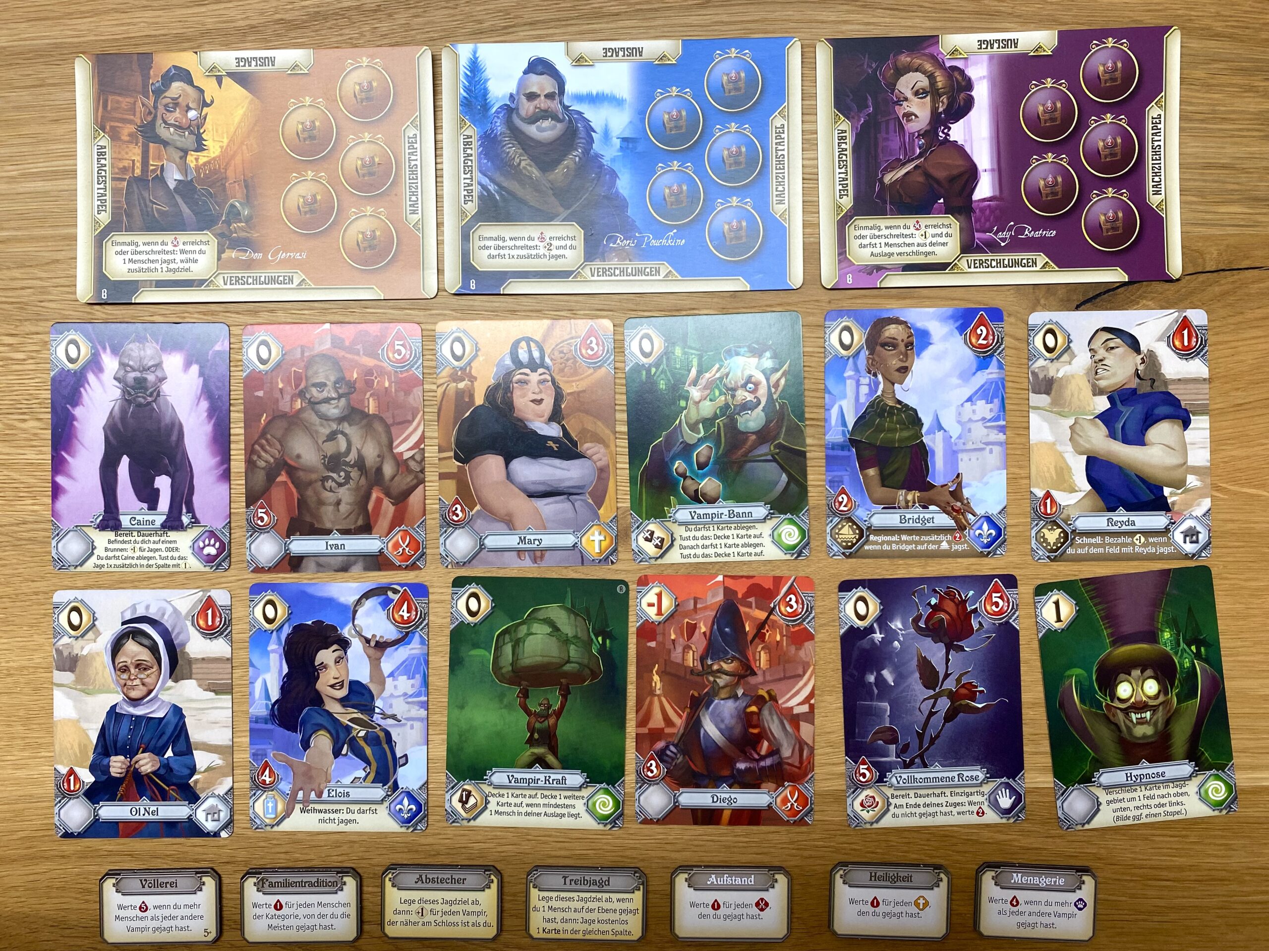 Charaktere, Menschen, Gefährten und Jagdziele